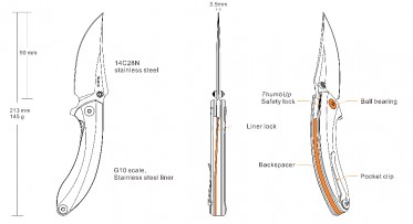 Nôž Ruike P155